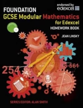 Foundation Gcse Modular Maths for Edexcel Homework Book by Jean Linsky Paperback