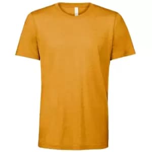 Bella + Canvas Adults Unisex Tri-Blend T-Shirt (L) (Mustard Triblend)