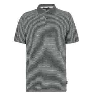 Ted Baker Ravens Striped Polo Shirt - Grey