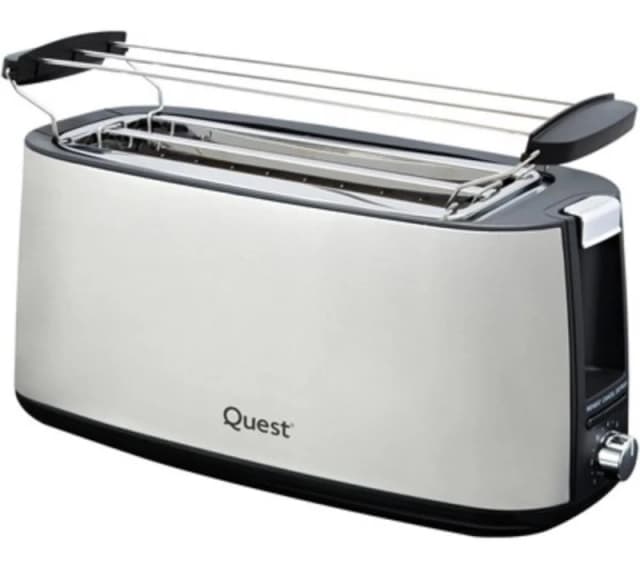 QUEST 34620 4-Slice Toaster - Stainless Steel 5025301346201