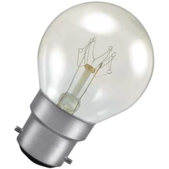 Crompton - Lamps 15W Golfball BC-B22d Dimmable Colourglazed IP65 2800K Warm White Clear 100lm BC Bayonet B22 Incandescent Round Outdoor External
