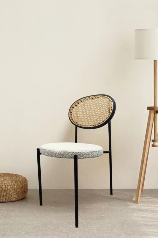 Fusion Living Fusion Living Paris Dining Chair in Cream Cream One Size Unisex 5056409316902