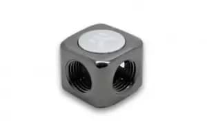 EK Water Blocks EK-AF T-Splitter 3F G1/4 Black, Nickel