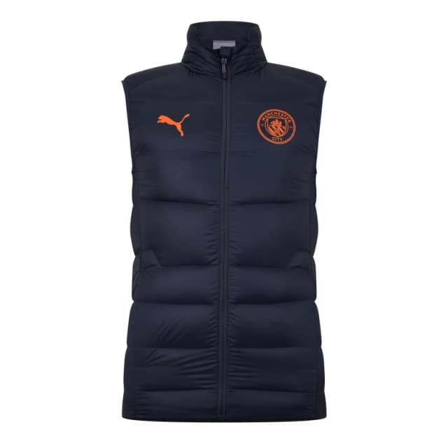 Puma Mcfc Casuals Down Vest Anorak Mens Strong Grey male XS