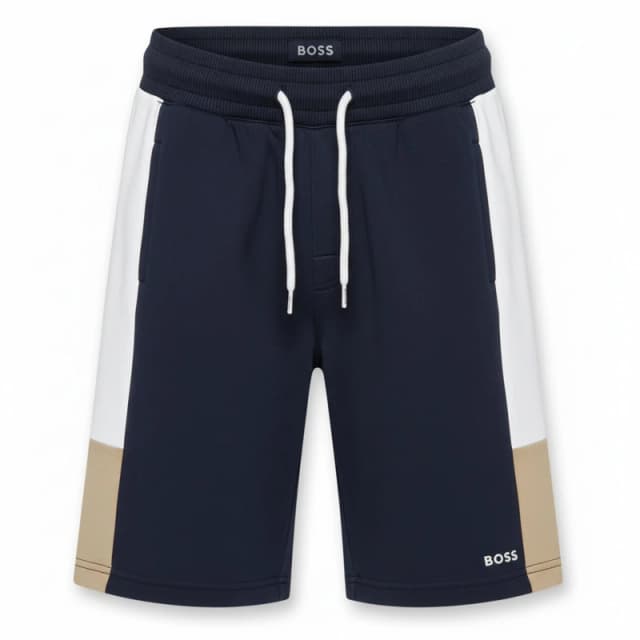 Boss Kids Col Soft Fleece Jogger Shorts Navy 849 male 4 Yrs