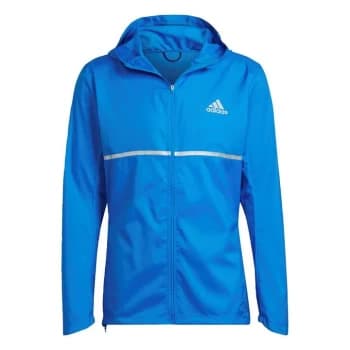 adidas Own the Run Jacket Mens - Blue Rush / Reflective Silver