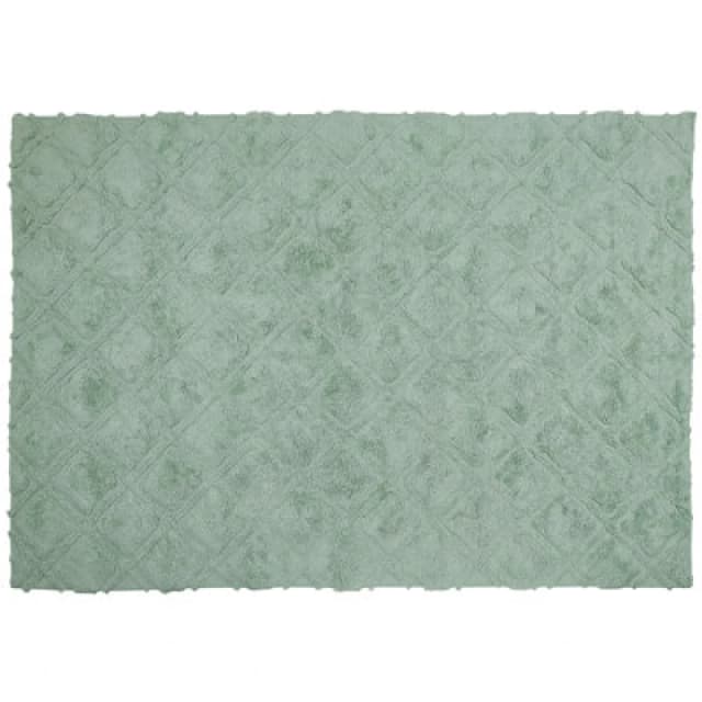 Beliani Rug Hatay Light Green 160 X 230 Cm Cotton