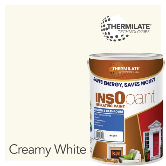 THERMILATE TECHNOLOGIES Kitchen & Bathroom Paint - 5L in Londons Magnolia Londons Magnolia Unisex 5L