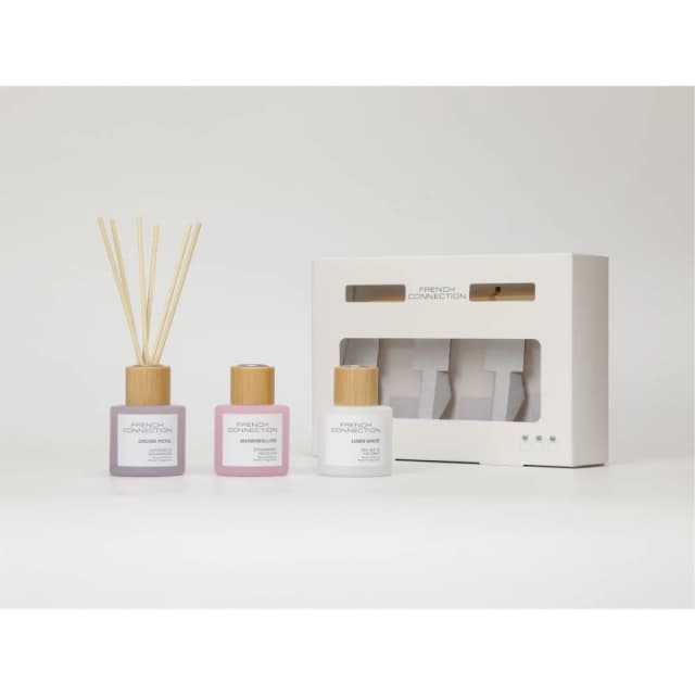 French Connection French Connection Trio of Reed Diffusers Gift Set 3x50G Pastel Range Size: 3 Pack Multi 3 Pack Unisex 5056791600511