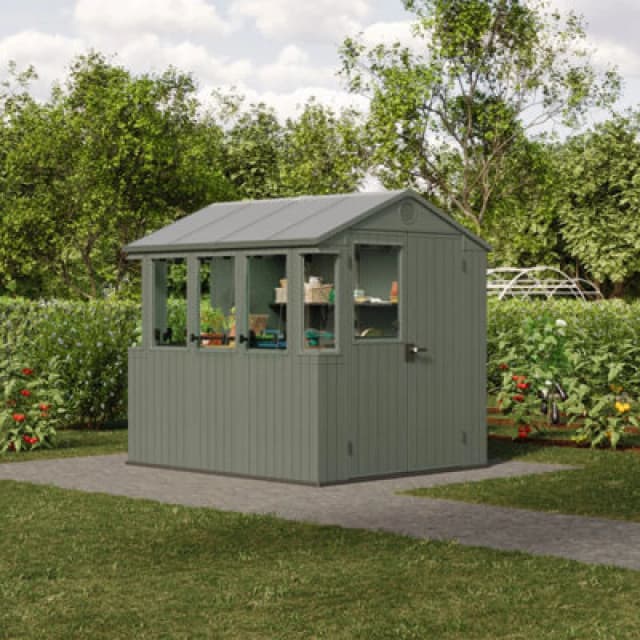 Keter Potting Shed Green 6ft 3" x 8ft, Green 261899