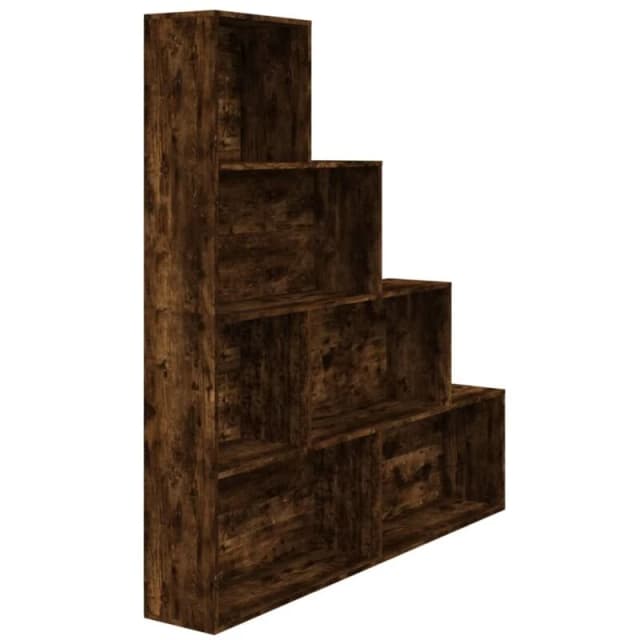 VIDAXL Book Cabinet Smoked Oak 155x24x160cm Vidaxl 8720286954096