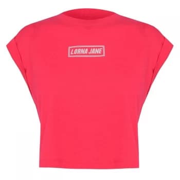 Lorna Jane Logo Tank Top - Neon Raspberry