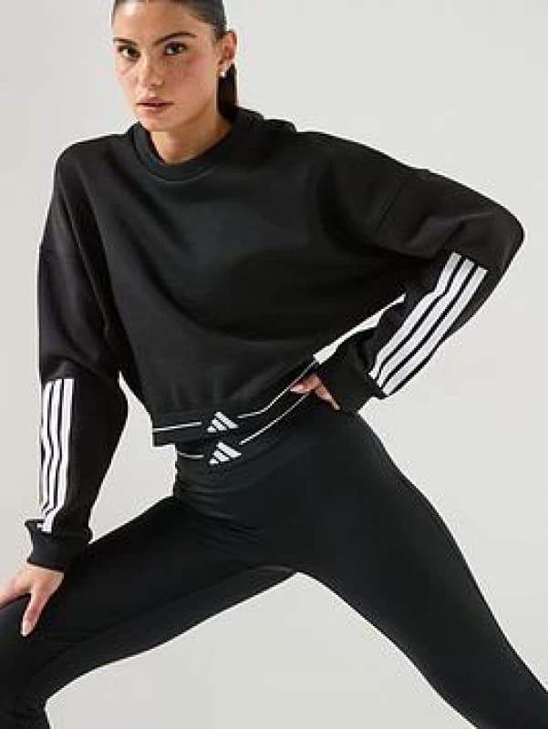 Adidas Hyg Crew Swtr Ld63 Black female 8 (XS)