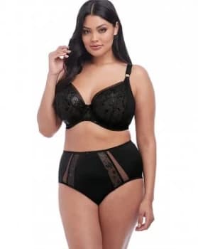 Elomi Roxanne Plunge Wired Black Bra