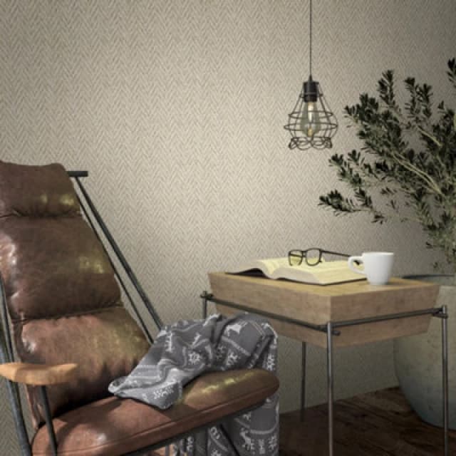 Galerie Loft 2 Chevron Beige Wallpaper 59305, Cream 59305