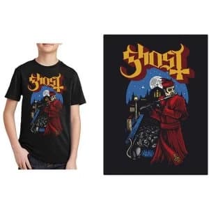 Ghost - Advanced Pied Piper Kids 11 - 12 Years T-Shirt - Black