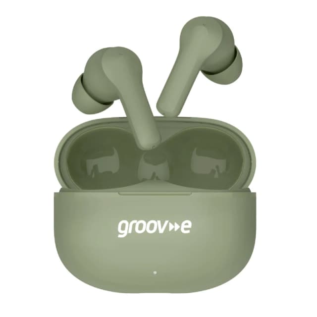 Groov-e Jive Buds True Wireless Earphones with Case Green unisex one size