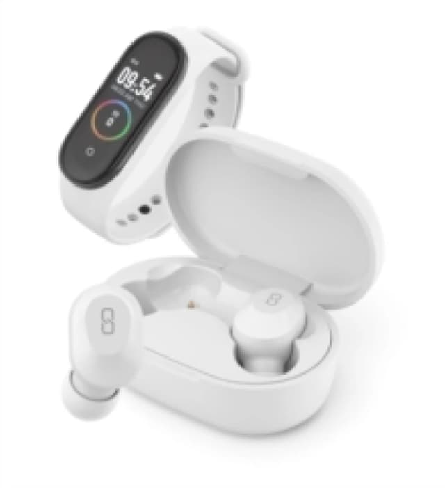Sport pack - TWS Earphones + activity Tracker KEPLER (White)