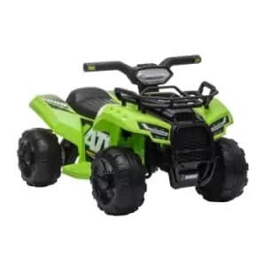 Reiten Kids Ride-on Four Wheeler ATV Car with Real Working Headlights - Green
