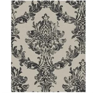 Boutique Opal Damask Wallpaper - Charcoal
