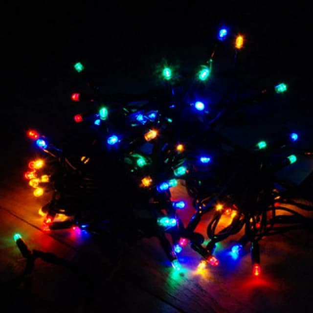 Samuel Alexander 9.9M (100 Led) Snowtime Multi Coloured Connectable Lights With 3M Lead Wire