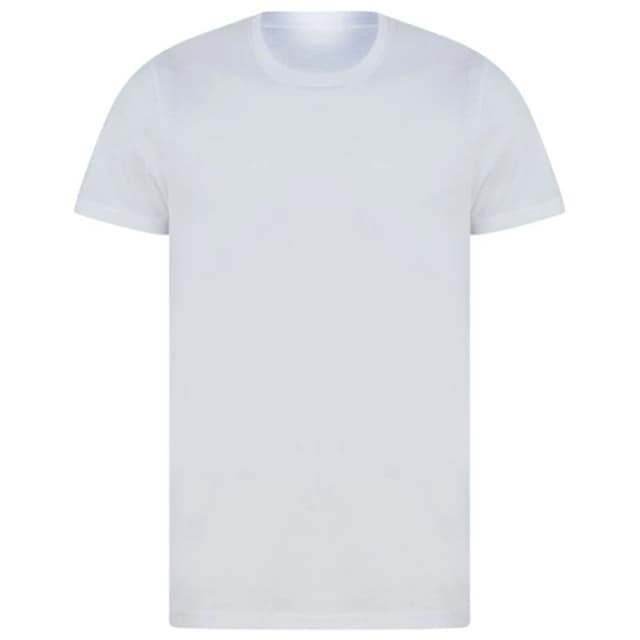 Skinni Fit Mens Plain White T-Shirt Size: XS White Male XS