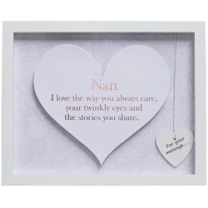 Said with Sentiment Rectangular Heart Frames Nan