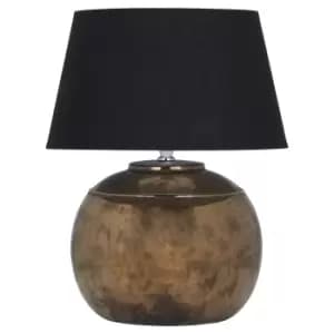 Regola Bronze Metallic Ceramic Table Lamp