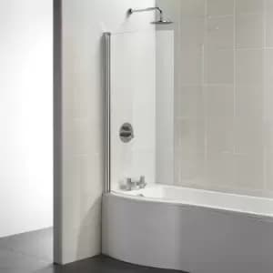Ideal Standard - Tempo Arc Curved Hinged Bath Screen 1400mm h x 820mm w - 5mm Glass