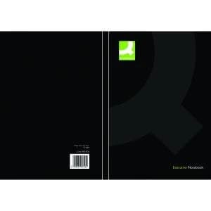 Q-Connect Hardback Casebound Notebook A5 Black Pack of 3 KF03726
