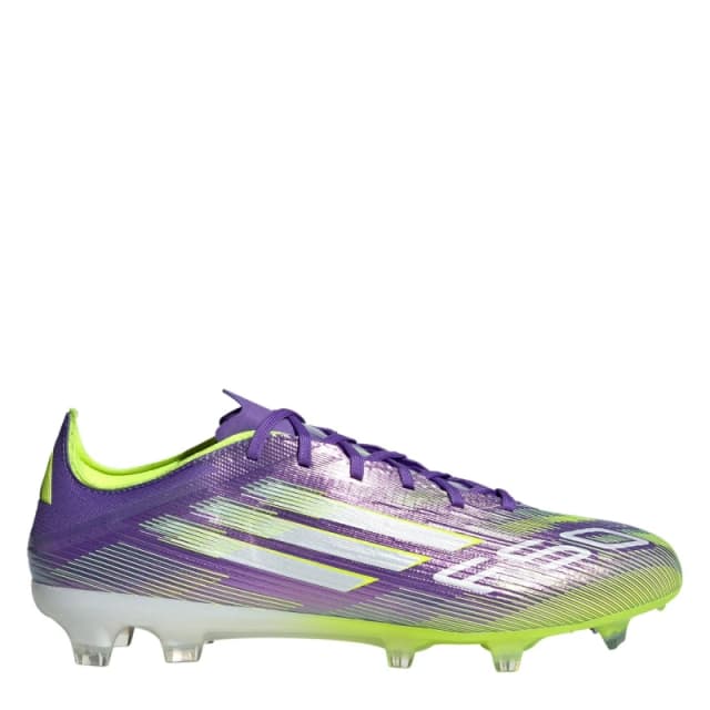 adidas F50 Pro Adults Firm Ground Football Boots Purple/White male 6 (39.3)