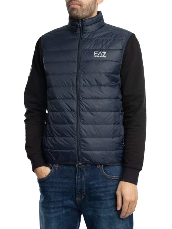 EA7 Chest Logo Lightweight Gilet Blue S