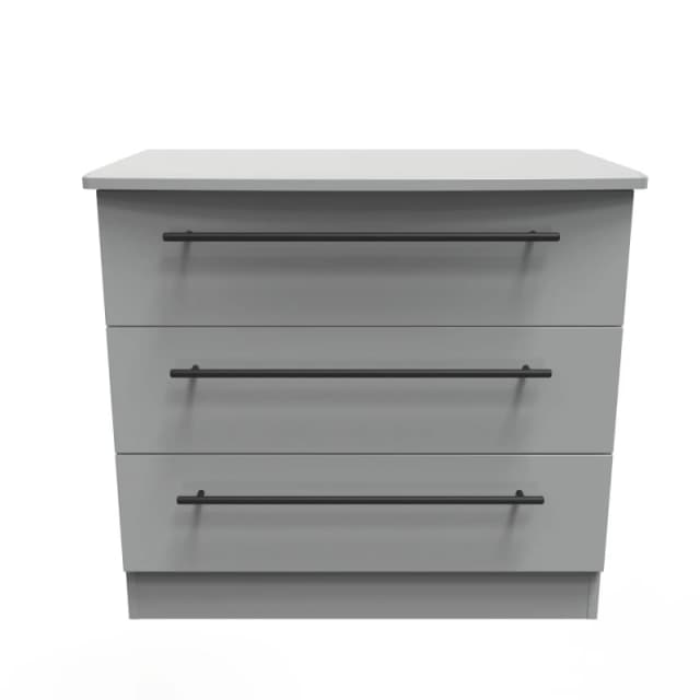 Howard 3 Drawer Chest In Dusk Grey (Ready Assembled)