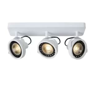 Tala LED Modern Ceiling Spotlight Bar - LED Dim to warm - GU10 - 3x12W 2200K/3000K - White