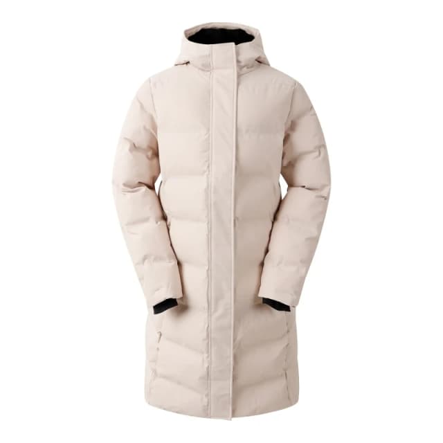 Womens long hooded down jacket Dare 2B Wander Gris Female 46