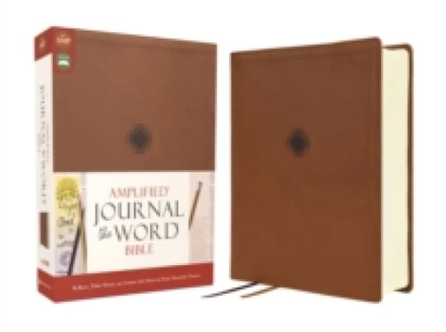 Amplified Journal the Word Bible, Leathersoft, Brown. Leather / fine binding. By Zondervan Books