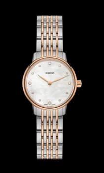 Rado Coupole Classic Diamonds Womens watch - Water-resistant 5 bar (50 m), Stainless steel, light