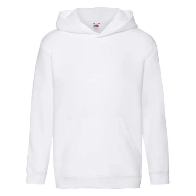 Fruit Of The Loom Premium boys's Children's sweatshirt in White