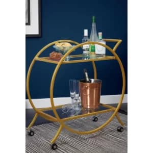Gold Drinks Trolley