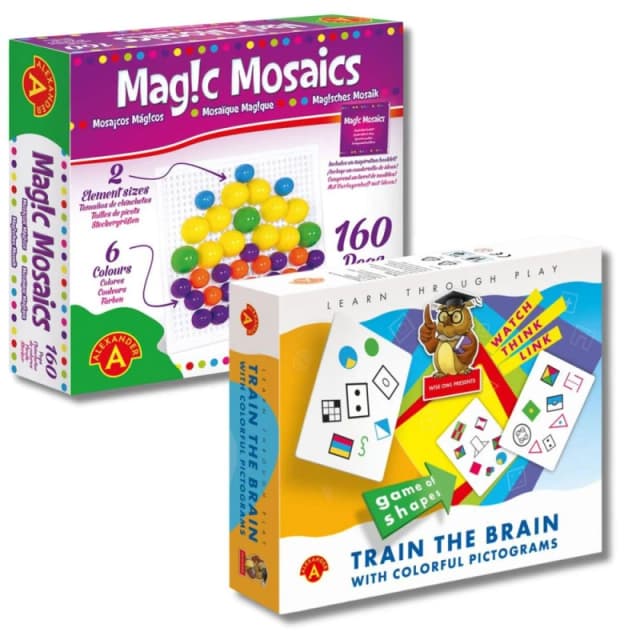 Alexander Train The Brain And 3D Memory Games Set Multi unisex