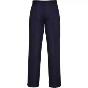 Portwest 2885 - Navy Preston Mens Work Trousers with Side Pockets sz 46" Tall - Navy
