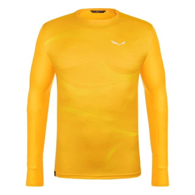 Salewa Long Sleeve T-Shirt Mens - Gold Gold S
