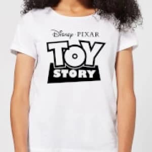 Toy Story Logo Outline Womens T-Shirt - White - 3XL