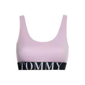 Tommy Bodywear Large Logo Bralette - Purple