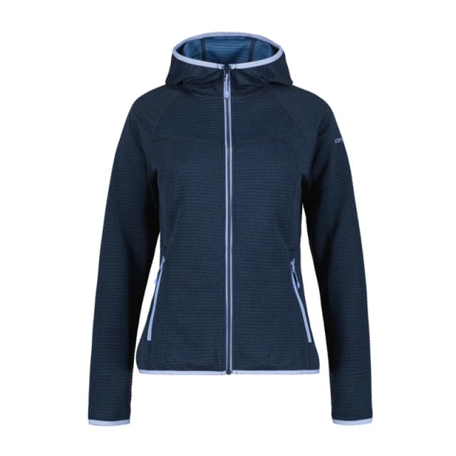 Icepeak Womens Berryville Hooded Full-Zip Fleece Fabric Blue female 10 (S)