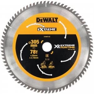 DEWALT Cordless XR FLEXVOLT Mitre Saw Blade 305mm 78T 30mm