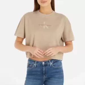 Calvin Klein Jeans Monologo Cotton-Jersey T-Shirt - M