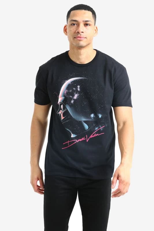 Star Wars Star Wars Darth Vader Signature Mens Mens T-Shirt Black Black