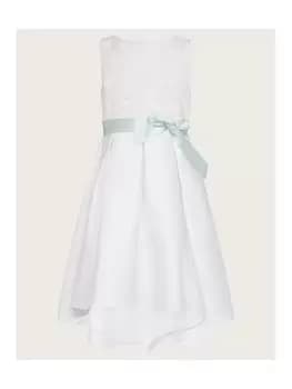 Monsoon Girls Anika High Low Bridesmaid Dress - Ivory, Ivory, Size 10 Years, Women