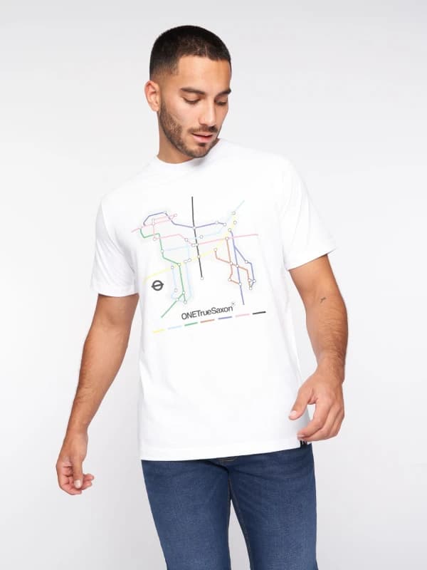 One True Saxon Station T-Shirt - White White S